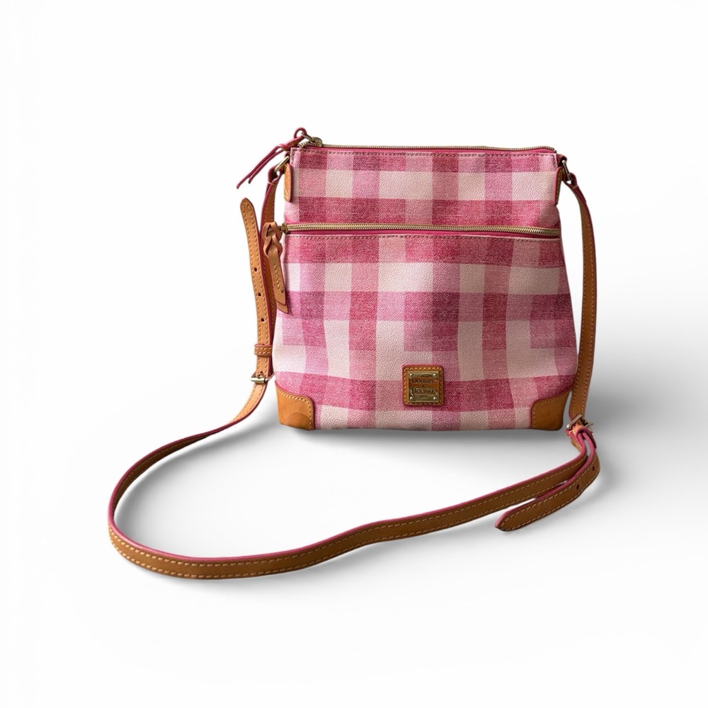 Dooney & Bourke Pink Plaid Crossbody Bag